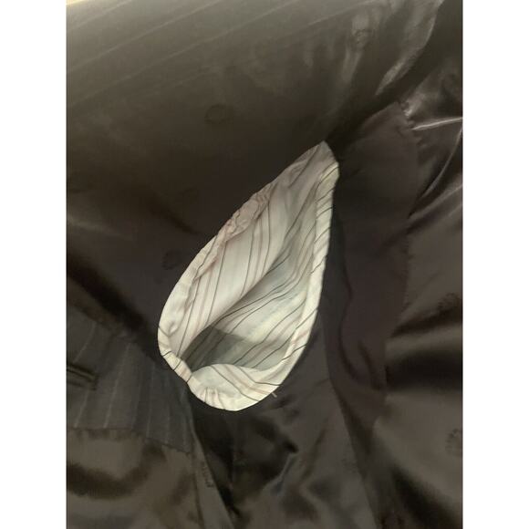 $699 NWT RALPH LAUREN ULTRAFLEX PINSTRIPE BLACK SUIT JACKET MEN’S 46R - Picture 12 of 14